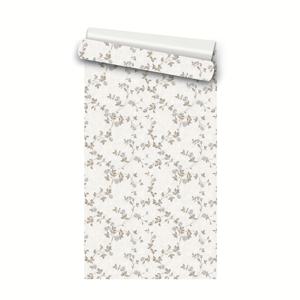 TEMU 우아한 플로럴 패턴의 흰색 배경에 있는 자체 접착식 벽지 롤, 방수 및 비닐 벽지, 떼어내어 붙이는 시트지, 침실, 거실, 계단 사무실 액센트 벽 예술 장식 스티커, 캐비닛, 테이블 상판에 적합