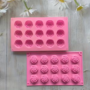 TEMU 1/2개 미니 장미 실리콘 몰드, 수제 비누 만들기, 아로마테라피 및 장식품 모양 몰드에 적합.