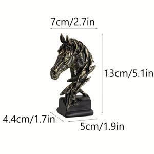 TEMU 레진 말 머리 조각상, 빈티지 동물 테마로 창의적으로 디자인되었으며, 책상, 거실, 바, 현관, 사무실, 정원 및 선물용으로 완벽한 홈 데코입니다. 말 애호가에게 이상적입니다.