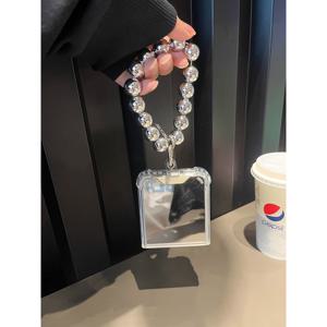 TEMU 폰 케이스: 삼성 갤럭시 Z 플립 7, 갤럭시 Z 플립 6, 갤럭시 Z 플립 5, 갤럭시 Z 플립 4, 갤럭시 Z 플립 3용 네 모서리 방탄 미러 폰 케이스 + 실버 팔찌