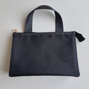 TEMU 3단 대용량 메쉬 화장품 파우치 - 가벼운 여행용 메이크업 및 세면도구 정리함, 내구성 있는 폴리에스터 지퍼 포켓, 네이비 블루/블랙, 립스틱·병·튜브 수납 가능, 스타일리시 토이레트 백 | 경량 여행용 화장품 보관 가방|트래블보틀|립스틱