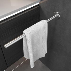 TEMU 304 스테인리스 스틸 수건 걸이 욕실용, 벽걸이형 수건 랙, 길이 40CM, 블랙 브러시 마감으로 제공.