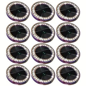 TEMU Apple iPhone 16, 15, 13, 12, 11 Pro Max, 14, 16 Plus, 13 Mini용 블링 글리터 카메라 렌즈 보호 필름 12개 세트 - 필름, 렌즈 보호 필름, iPhone 렌즈 보호 필름 포함 스크린 보호 필름