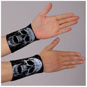 TEMU 남성용 고탄력 스웨트밴드 스포츠 손목 밴드 - 해골 그래픽 디자인, 통기성 및 편안함, 스포츠, 피트니스, 캐주얼 착용, 운동 지원, 내구성 있는 스포츠웨어