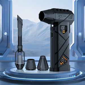 TEMU [XZXY HFX-01 진공 청소기 키트]는 강력한 에어 블로어 역할을 하는 소형 휴대용 미니 제트 팬입니다. 차량 청소, 탄소 분사, 키보드 먼지 제거, 눈 또는 낙엽 제거와 같은 다양한 용도로 설계되었습니다. 이 터보 제트는 강력한 바람을 내뿜으며, 다양한 작업에 적합합니다.|독거미키보드|차량용선풍기|서큘레이터선풍기