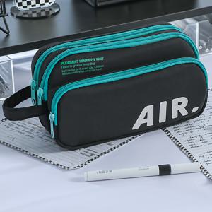 TEMU 학교 및 사무실용 대용량 필통 - 여러 개의 수납공간이 있는 넉넉한 정리함, 펜 연필 마커 홀더, 여행용 학용품 선물 (남녀공용)|필통