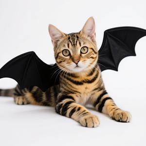 TEMU 할로윈 파티 장식용 반려묘 & 반려견 박쥐 날개, 개목줄 코스튬 액세서리, 귀여운 반려동물 박쥐 의상
