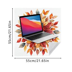 TEMU 1개 특대형 고양이 침대 담요 - 미끄럼 방지 애완 동물 침구, 오렌지, 레드, 옐로우, 브라운 색상의 가을 플로럴 잎 패턴 - 세탁기 사용 가능 & 스크래치 방지 - 실내 고양이, 여행용, 여행용 애완 동물 액세서리, 생생한 프린트, 튼튼한 원단