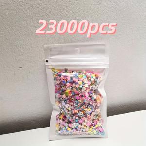 TEMU 23000개 쉐입 콘페티 스팽글 키트, 무지개빛 블루/그린/핑크/퍼플, 무독성, 웨딩 장식, 생일 장식, 크리스마스, 할로윈 행사, 공예, 공예용 작은 스팽글, 인어 테이블 장식에 적합