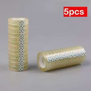 TEMU 튼튼한 투명 포장 테이프 5롤 세트 - 매우 강력한 투명 접착제, 0.8Cm (0.32In) 폭, 선물 포장, 이사, 사무실 사용, 공예 및 우편 발송에 적합 - 롤은 깔끔하게 정리되어 코어 튜브와 호환됩니다.