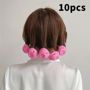 TEMU 10/20개입-업그레이드된 무열 컬링 아이언, 전기 없이 영구 컬, 모든 헤어 타입에 적합, 모발 손상 없는 헤어 케어, 셀프 컬링 스타일링, 크리스마스 홈 아이템