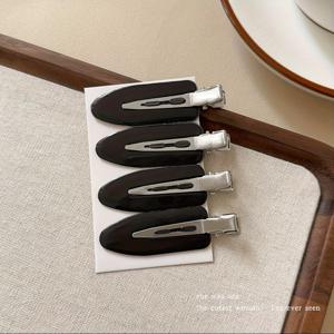 TEMU 4개/6개 DIY 크림 글루 무흔적 헤어 클립, 캐릭터 액세서리, 여성용 앞머리 및 날리는 머리 클립, 캔디 컬러 물방울 BB 클립|DIY