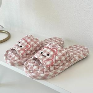 TEMU 면실내화 3중 삼중 쿠션 층간소음 실내화 천 슬리퍼 세탁 어린이집 유치원 푹신한 거실화