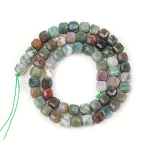 TEMU 61pcs JILKOL 천연 면석 큐브 비즈 5mm - DIY 주얼리 만들기, 팔찌, 목걸이용 광택 스페이서 비즈 - 내구성 있는 공예 재료 & 선물 아이디어, 주얼리 제작용 비즈, 입체형 비즈, 고품질 비즈