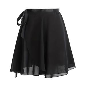 TEMU 원피스 여성용 쉬폰 발레 착용 슬립/안감 없음