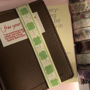 TEMU 스타일 스크랩북 소품 - 별, 클로버, 딸기 & 무지개 사탕 테마 - 플래너 스티커, 잡지 저널링, 카드 만들기 공예용 탄성 밴드 - 불렛 저널링을 위한 에스테틱 잡 재료|스티커|카드스티커