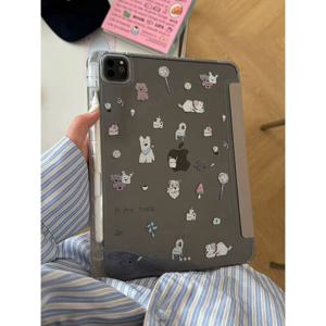 TEMU 1개 카툰 퍼즐 강아지 갤럭시 탭 S10/S7+/S8+/S9+/S9 FE+/S10+, 탭 S6 라이트, 탭 A7/A8/A9+ 태블릿 케이스