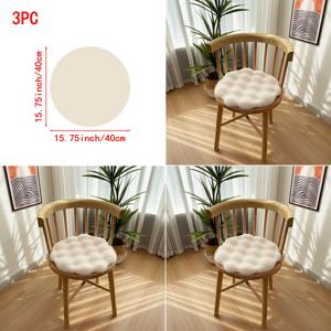 TEMU 3개 세트, 푹신한 인조 토끼 원형 버블 플러시 쿠션, 의자, 스툴에 적합하며 좌석을 따뜻하게 가꿔줍니다. 고품질 폴리에스터로 제작되었으며, 플러시는 밀착감이 좋고 부드럽고 푹신합니다. 식탁 의자, 화장대, 학생 좌석에 이상적입니다.