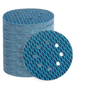 TEMU 50개입 5인치 8구 사각형 사포 디스크, 접착식 뒷면, 후크 앤 루프 사포 디스크, 40/60/80/100/120/150/180/240/320 그릿, 궤도 및 랜덤 궤도 샌더용, 목공, 금속 가공용, 오염 방지 및 방진 사포 디스크