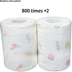 TEMU 2롤 800매 일회용 키친 페이퍼 타월, 주방 청소 티슈, 게으른 천, 습식 및 건식 사용 모두에 적합, 설거지용 기름때 제거 페이퍼 타월, 사용, 크리스마스 파티 용품 (랜덤 스타일)|물티슈