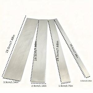TEMU 연소 M2 HSS 정밀 연마 평철재 - 다마스쿠스 및 전문 공구 블랭크 제작용 다용도 공구강, 기계 절단 시 몇 밀리미터의 약간한 차이가 발생할 수 있음을 상기시켜 드립니다