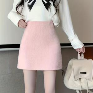 TEMU 여성용 A라인 미니 스커트 - 숏 길이 슬림핏 하이웨이스트 솔리드 컬러 스커트, 가을/겨울 룩에 섹시하고 우아한 디자인, 청바지와 드레스, 파티 스커트에 어울리는 기계 세탁 가능 A라인 컷