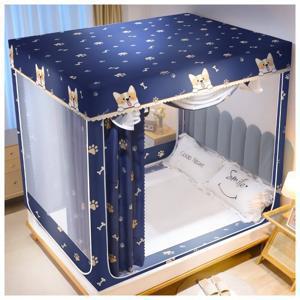 TEMU YYT 거실 침대 텐트 사각모기장 침대모기장 슈퍼싱글 대형 모기차단, 모기장 프레임, 바닥고정, 모기장케노피,모기장 스텐봉 세트, 방충, 먼지없는, 패밀리용, 조립식, 사계절 용품