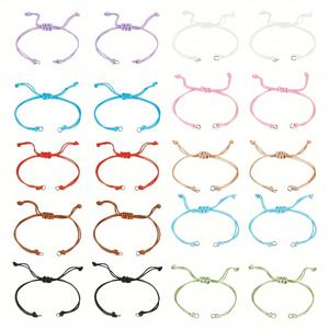 TEMU 50개 (10가지 색상 각 5개) 왁스 폴리에스터 코드 - 팔찌 만들기, 비즈 공예, DIY용 - 10가지 생생한 색상의 팔찌 공예, 키체인, 지퍼 풀, 헤어 타이용 - 선물 및 패션 선물용 왁스 코드