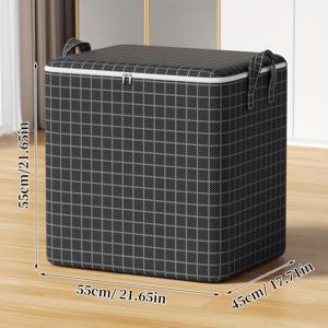 TEMU 1개 대용량 가정용 수납 가방, 퀼트 및 담요용 접이식 수납 가방, 부직포 재질, 이사 및 포장에 적합, 옷, 장난감, 이불, 책 등을 보관할 수 있습니다.|이불정리함