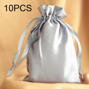 TEMU 주얼리용 모조 새틴 드로스트링 가방 10개 세트, 결혼식, 축제 및 파티에 완벽.