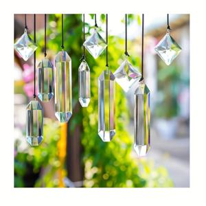 TEMU 10개 아름다운 투명 프리즘 햇빛 포획기, 걸이 장식용, 창문, 발코니, 주방, 정원 장식용 무지개 제작기, 발렌타인데이, 부활절, 어버이날 선물
