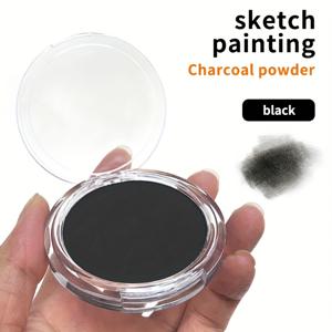 TEMU 수용성 지우개 스케치 카본 파우더 - 셰이딩, 모델링 및 블렌딩용 미세한 그래파이트 분필 | , 연필 드로잉, 파스텔 및 차콜 기법을 위한 경량 미술 용품 컨테이너 | 다기능 드로잉 파우더