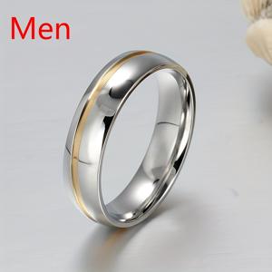 TEMU 패션 커플링 유니크 스테인리스 스틸 반지 완벽한 매력의 약속의 반지 깜짝 선물 결혼식, 약혼, 인조 보석, 생일 파티 반지