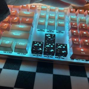 TEMU 4 Pixel 아트 스타일 오레 키캡 - 백라이트 키캡, 메카닉 키보드용 / 다양한 키보드에 적합 | 고급스러운 선물, 생일 선물