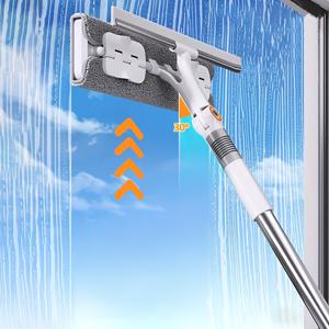 TEMU 1개, Joybos 확장형 와이퍼 (청소 및 세척용), 회전식 창문 스퀴지 및 스크러버, 건식 및 습식 겸용, 먼지 제거 밀대, 샤워 도어, 자동차 앞유리 및 가정용 표면에 적합, 할로윈, 추수감사절|물걸레청소기