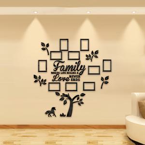 TEMU 이 제품은 말과 나무가 있는 가족 사진 트리 디자인의 아크릴 거울 벽 스티커로, 로맨틱하고 따뜻한 장식을 제공합니다. 평범한 벽을 생생한 디스플레이로 변환시킵니다.