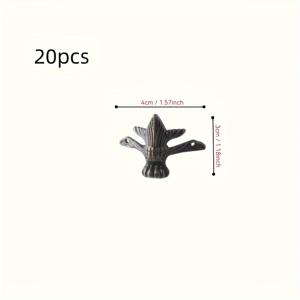 TEMU 20개 브론즈 철제 장식 코너 발 | 동물 발톱 디자인, 나무 보석 상자 포장용