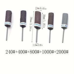 TEMU 2개/4개 2.35mm 샤프트 샌드페이퍼 스틱, 샌드페이퍼 롤, 샌드페이퍼 휠, 연마 샌딩 스틱, 전기 그라인더 액세서리, 거울 연마용