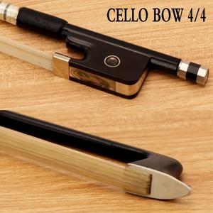 TEMU 4/4 첼로 바이올린 활, 우수한 밸런스와 몽골 말털 사용된 카본 파이버 스틱