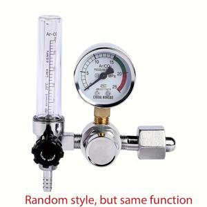 TEMU 0-25MPa 스테인리스 아르곤 레귤레이터 - 쉬운 읽기 디스플레이, MIG 및 TIG 용접기에 호환, 내구성 강한 금속 바디, 표준 나사 커넥터 포함되지 않음