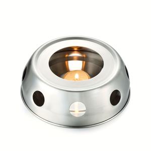 TEMU 1개 스테인리스 따뜻한 차 가열용 캔들 난로, 호텔 가정용 차 따뜻한 차 세트, 유리 냄비 보온 베이스