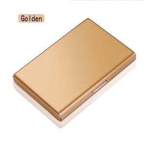 TEMU 남성용 스테인리스 스틸 RFID 차단 카드 홀더 지갑 - 내구성 있는 금속 신용카드 케이스, RFID 보호 기능, 아버지의 날 선물, 비즈니스 및 일상 사용에 적합|명함지갑