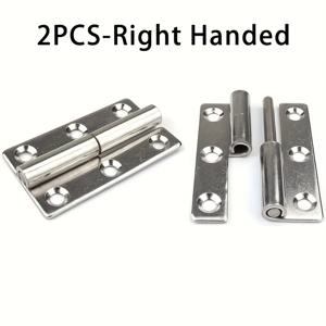 TEMU 2개 세트 3인치 스테인리스 리프트 오프 힌지, 가정용 문 및 창문 힌지 - 좌우 핸드, 광택 마감, 상업용 도어를 위한 모던 스타일