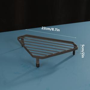 TEMU 삼각형 바닥에 서있는 냄비 홀더 - 튼튼한 금속 디자인, 조립 필요 없음, 주방 및 식당 정리에 이상적, 카운터 탑 마운팅, 다용도 사용, 랙, 랙