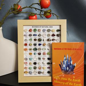 TEMU 80개 광물 표본과 100-광물 : , 마노, 봉황석, 공작석, 호랑이눈 등 – 홈 데코, 책상 장식, 크리스마스, 할로윈, 발렌타인데이 선물에 완벽