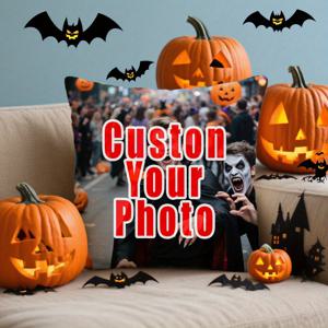 TEMU 맞춤형 사진 베개 커버 - 소파, 침대, 차량용 장식 쿠션 커버, 14세 이상 추천, 가족 사진 베개 커버, 생일, 졸업, 크리스마스, 할로윈, 추수감사절 선물, 혼합 색상, 거실 및 침실 인테리어