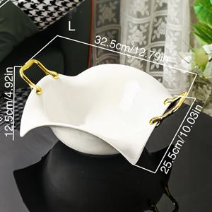 TEMU 장식용 세라믹 볼. 과일, 스낵, 샐러드에 적합하며, 가정 주방, 식당, 거실에 완벽합니다. 결혼식, 파티, 선물, 생일에 이상적입니다.