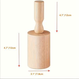 TEMU 1개 나무 세라믹 몰드 세트 (분리 가능한 손잡이 포함) - DIY 도자기 컵, 머그잔 & 화병 슬립 캐스팅 도구. 수제 점토 성형 공예용, 2.5/2.8/3.1 인치