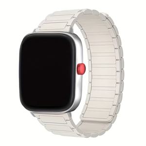 TEMU Redmi Watch 5 및 4용 실리콘 마그네틱 손목 밴드, Xiaomi Band 9 Pro 및 Mi Band 8 Pro와 호환되는 스타일리시한 교체 스트랩, 남녀 모두에게 적합, 일상 사용에 완벽, 스포츠 및 피트니스 애호가를 위한 필수품.