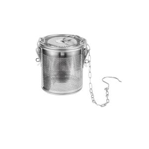 TEMU 내구성 강한 스테인리스 스틸 스파이스 인퓨저 - 연장 체인 & 필터 포함 - 재사용 가능, 차, 수프 & 국물 주입기 - 백 & 스파이스 파우치 호환 - 내구성 201 스테인리스 스틸로 쉬운 추출 & 풍미 제공